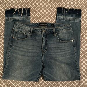 Lucky Brand Hayden Straight Leg, w/ frayed ankle